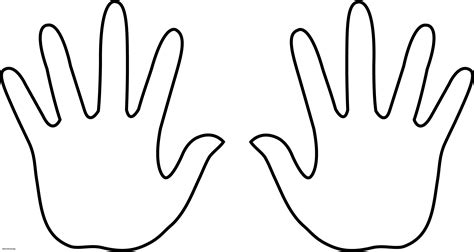 Hand Outline Template